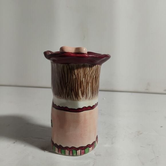 Vintage Bella Casa Marilyn Vase Susan Paley Ganz Ceramic Pink Heart - Picture 3 of 10